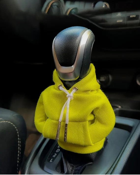 Mini Hoodie Gear Shift Cover – Playful Car Interior Accessory for Manual & Automatic Vehicles