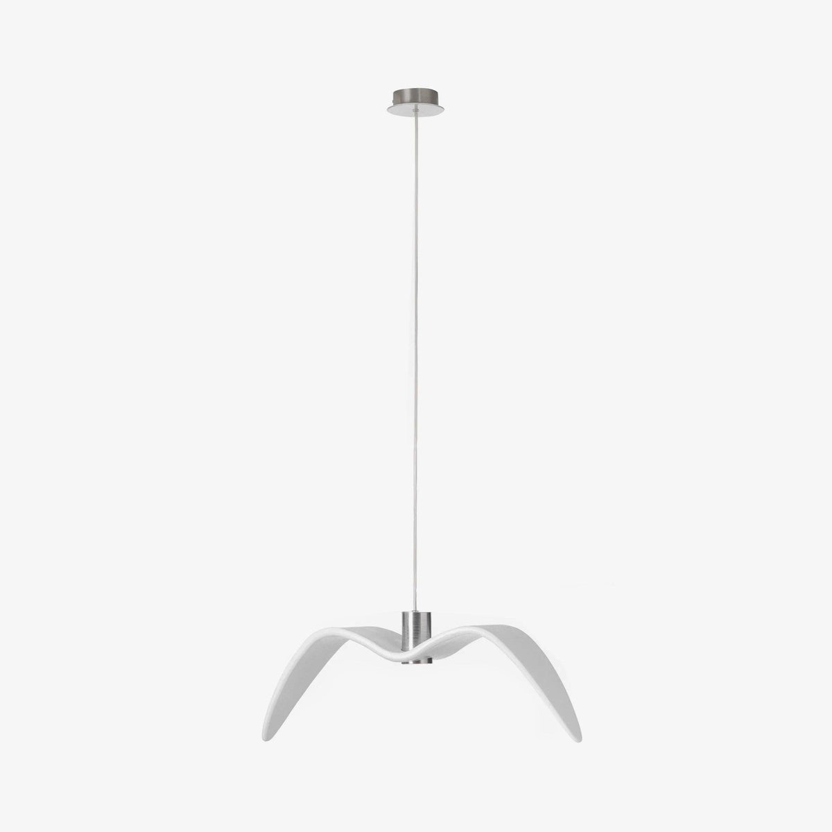 Suspension sculpturale en forme d'oiseau avec éclairage LED à hauteur réglable, filaire, pour îlots de cuisine, tables de salle à manger et espaces de vie, en blanc ou