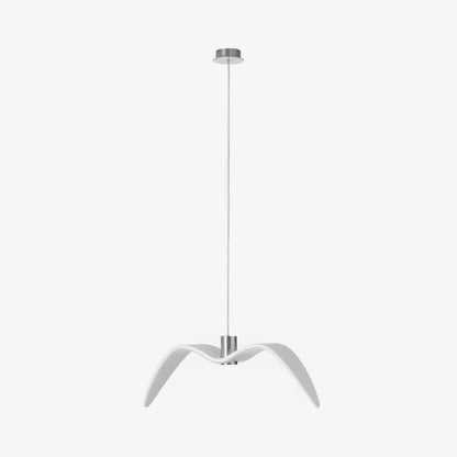 Suspension sculpturale en forme d'oiseau avec éclairage LED à hauteur réglable, filaire, pour îlots de cuisine, tables de salle à manger et espaces de vie, en blanc ou