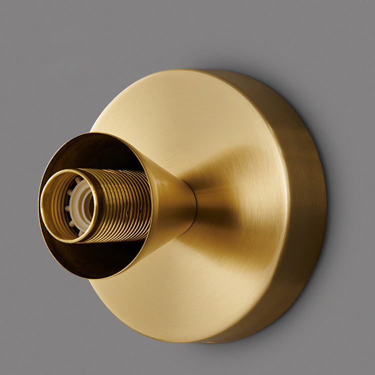 Hardwired Ceiling Light 6.3 Inch Gold Finish for Bedroom Living Room Hallway Bathroom Compact Wall Mount E14 E12 Base Compatible with LED In