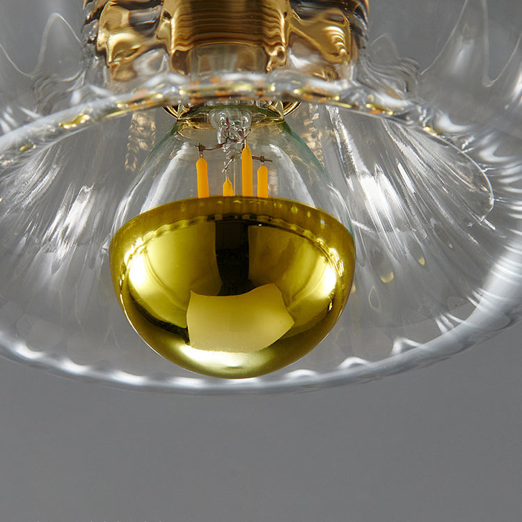 Hardwired Ceiling Light 6.3 Inch Gold Finish for Bedroom Living Room Hallway Bathroom Compact Wall Mount E14 E12 Base Compatible with LED In