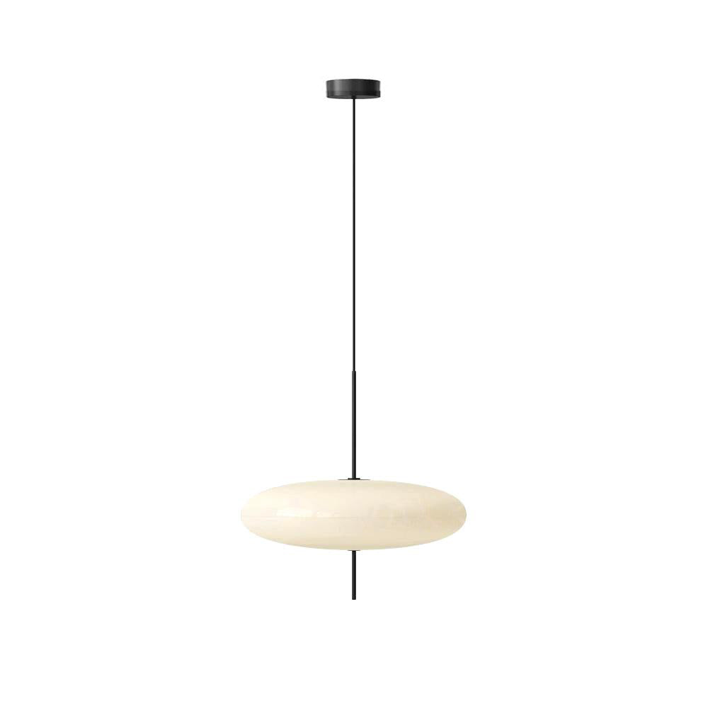 Ceiling Pendant Light White Polymer Shade Adjustable Drop Height Modern Dining Room Kitchen Living Room Hanging Fixture E26 E27 Socket 12 in