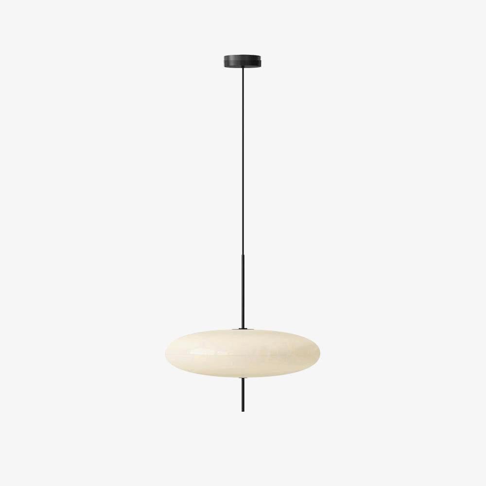 Ceiling Pendant Light White Polymer Shade Adjustable Drop Height Modern Dining Room Kitchen Living Room Hanging Fixture E26 E27 Socket 12 in