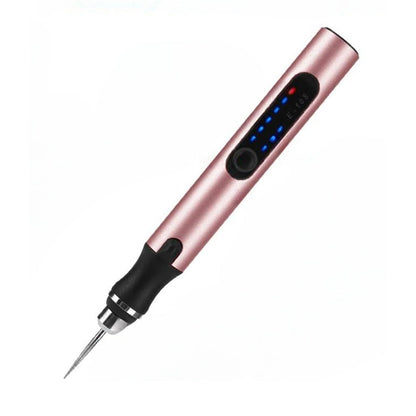 Stylo de gravure de précision rechargeable par USB avec vitesse réglable de 5000 à 18000 tr/min pour projets de bricolage sur métal, verre, bois et bijoux, silencieux