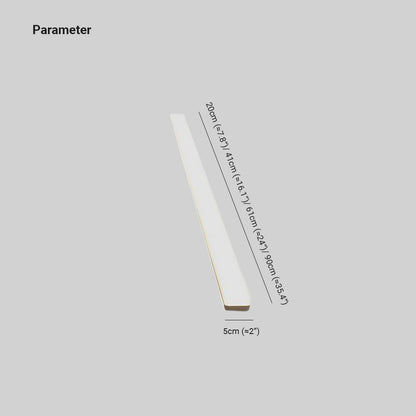 Applique murale de salle de bain moderne à LED, barre lumineuse en acrylique blanc pour miroir, indice de protection IP44