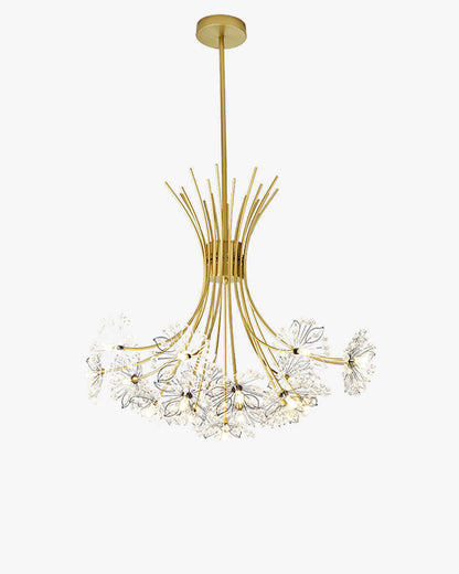 Lustre en cristal à bras multiples, 13 ampoules, 20,5 pouces de diamètre, verre étincelant pour salle à manger, salon, entrée, chambre, moderne et ajustable