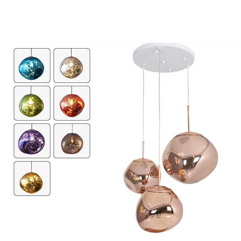 Acrylic Drip Pendant Light 6-15 Inch E27 Socket Warm Glow Adjustable Ceiling Fixture Kitchen Island Dining Table Bedroom Bar Restaurant