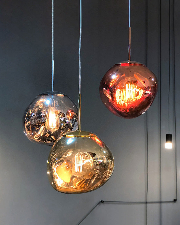 Acrylic Drip Pendant Light 6-15 Inch E27 Socket Warm Glow Adjustable Ceiling Fixture Kitchen Island Dining Table Bedroom Bar Restaurant