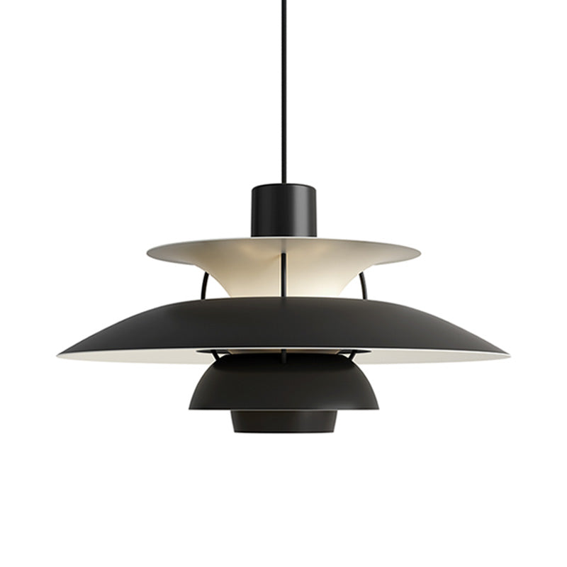 Tiered Metal Shade Hanging Light E27 Socket for Dining Room Kitchen Island Modern Scandinavian Drop Ceiling Fixture