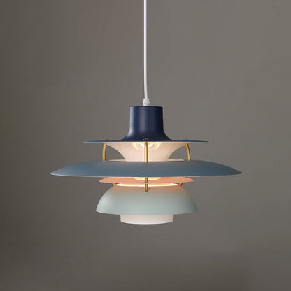 Tiered Metal Shade Hanging Light E27 Socket for Dining Room Kitchen Island Modern Scandinavian Drop Ceiling Fixture
