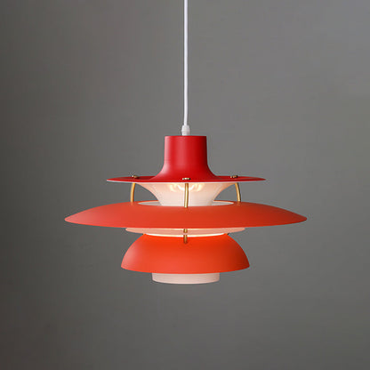 Tiered Metal Shade Hanging Light E27 Socket for Dining Room Kitchen Island Modern Scandinavian Drop Ceiling Fixture