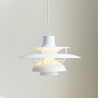 Tiered Metal Shade Hanging Light E27 Socket for Dining Room Kitchen Island Modern Scandinavian Drop Ceiling Fixture