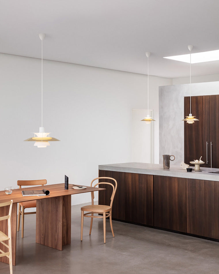 Tiered Metal Shade Hanging Light E27 Socket for Dining Room Kitchen Island Modern Scandinavian Drop Ceiling Fixture