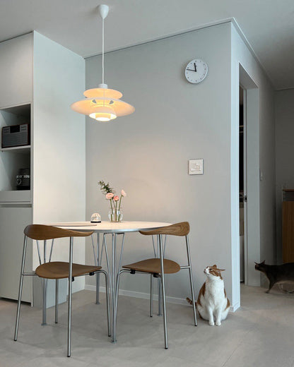 Tiered Metal Shade Hanging Light E27 Socket for Dining Room Kitchen Island Modern Scandinavian Drop Ceiling Fixture