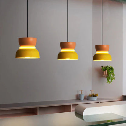 Suspension LED simple au fini blanc