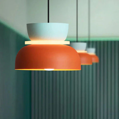 Suspension LED simple au fini blanc