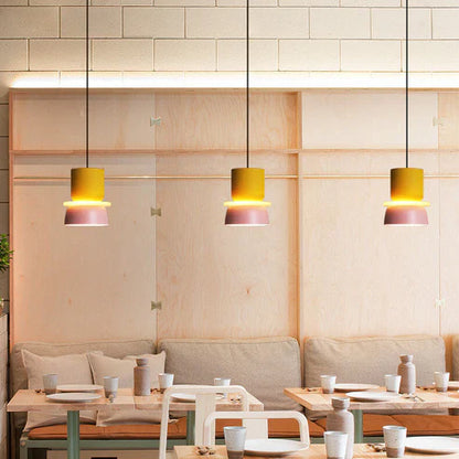 Suspension LED simple au fini blanc