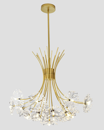 Lustre en cristal à bras multiples, 13 ampoules, 20,5 pouces de diamètre, verre étincelant pour salle à manger, salon, entrée, chambre, moderne et ajustable