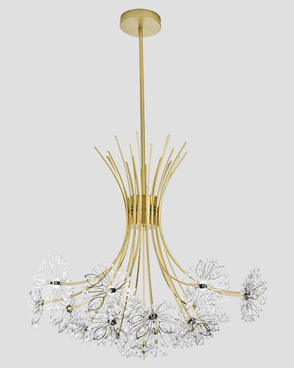 Lustre en cristal à bras multiples, 13 ampoules, 20,5 pouces de diamètre, verre étincelant pour salle à manger, salon, entrée, chambre, moderne et ajustable