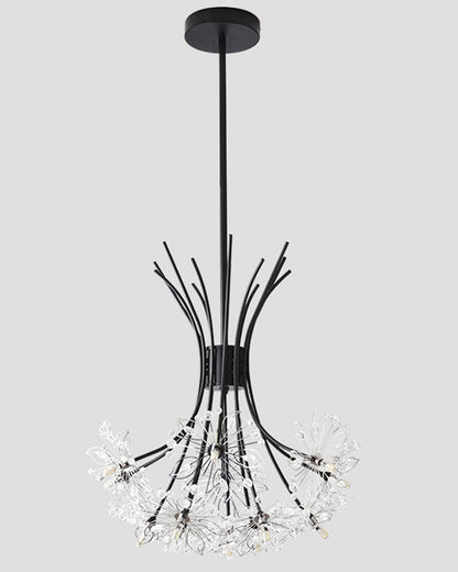 Lustre en cristal à bras multiples, 13 ampoules, 20,5 pouces de diamètre, verre étincelant pour salle à manger, salon, entrée, chambre, moderne et ajustable