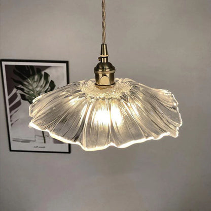 Fluted Glass Hanging Light 11-Inch Shade Burgundy Adjustable Drop Cord E27 Socket for Kitchen Island Dining Area Hallway Above Table Counter