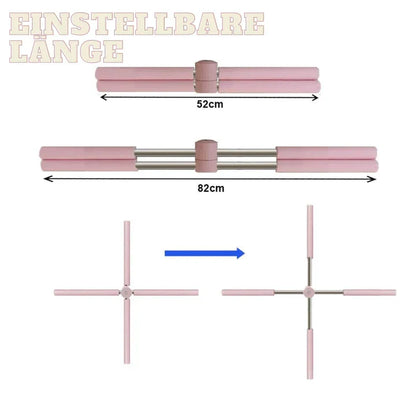 Posture Corrector Bar for Yoga Stretching and Back Alignment with Foam Grip for Home Workouts