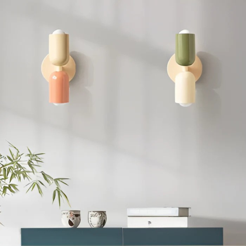 Dual-Head LED Wall Sconce with Adjustable Spotlight Arms for Living Room Bedroom Hallway Modern Home Lighting Fixture 90-260V