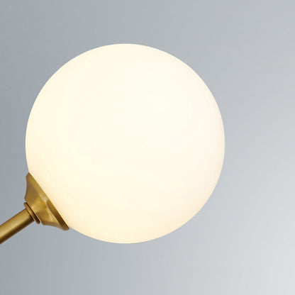 Bubble Glass Pendant Light with Metal Frame for Living Room & Bedroom – Modern Multi-Globe Chandelier for Dining Room & Entryway