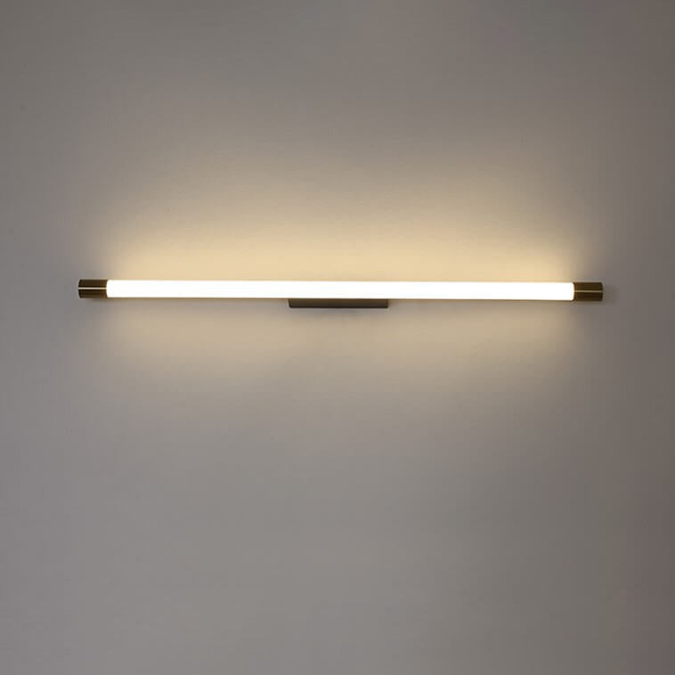 LED Vanity Light Fixture Aluminum 59 in Black Gold Over Mirror Bathroom Bedroom Hallway Linear Bar Sconce Hardwired 120V-240V