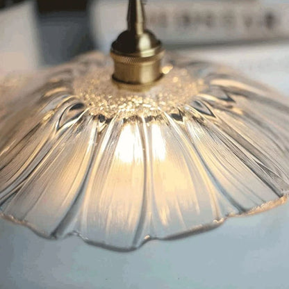 Fluted Glass Hanging Light 11-Inch Shade Burgundy Adjustable Drop Cord E27 Socket for Kitchen Island Dining Area Hallway Above Table Counter