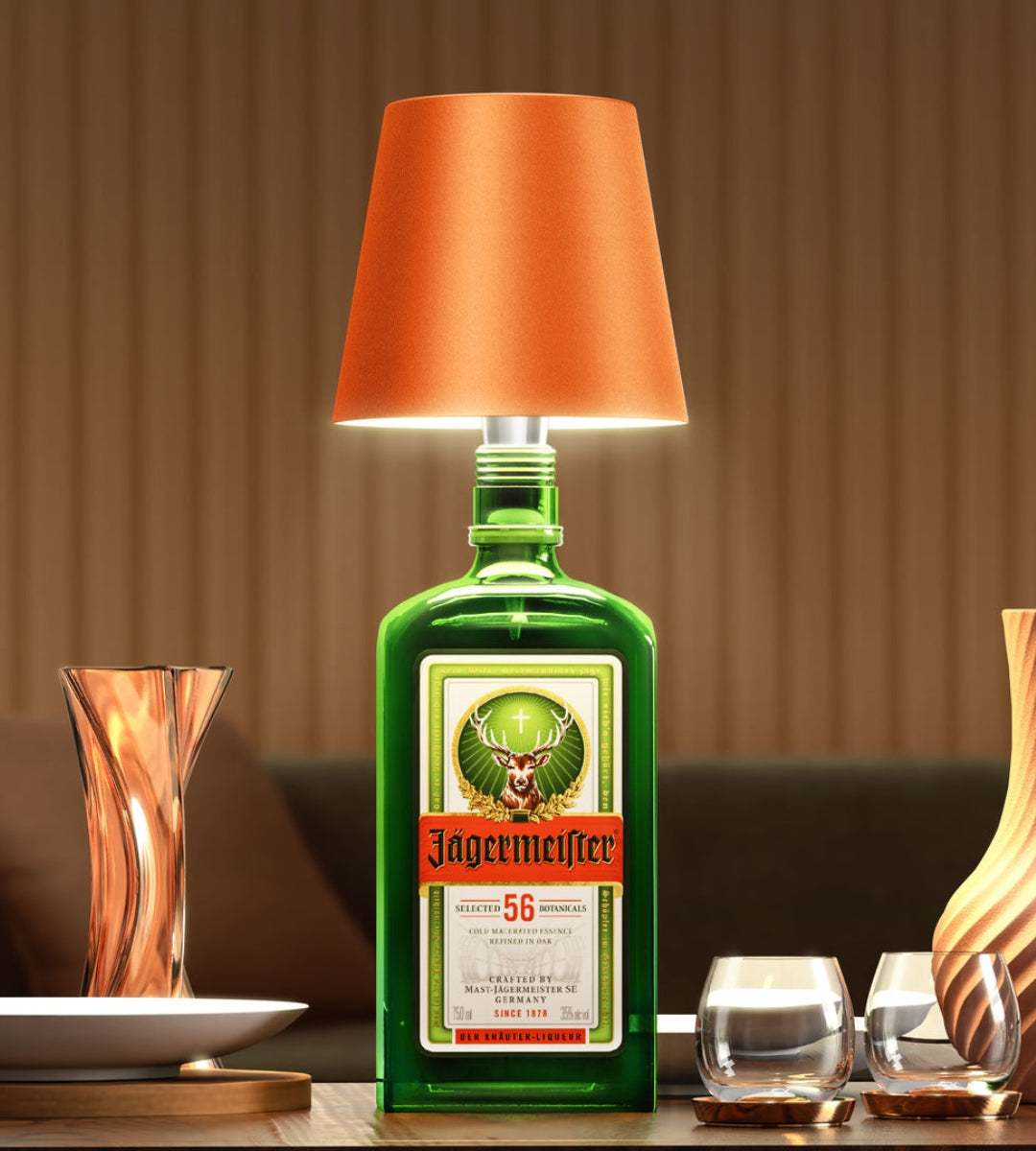 Lampe LED rechargeable pour bouteille, 14 cm, sans fil, lumière chaude, bouchon en aluminium pour bouteilles de vin, décoration de table intérieure et extérieure, sans fil