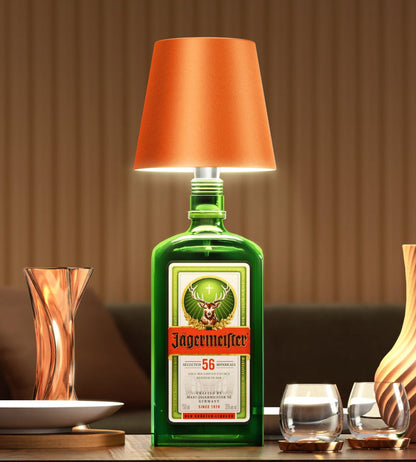 Lampe LED rechargeable pour bouteille, 14 cm, sans fil, lumière chaude, bouchon en aluminium pour bouteilles de vin, décoration de table intérieure et extérieure, sans fil