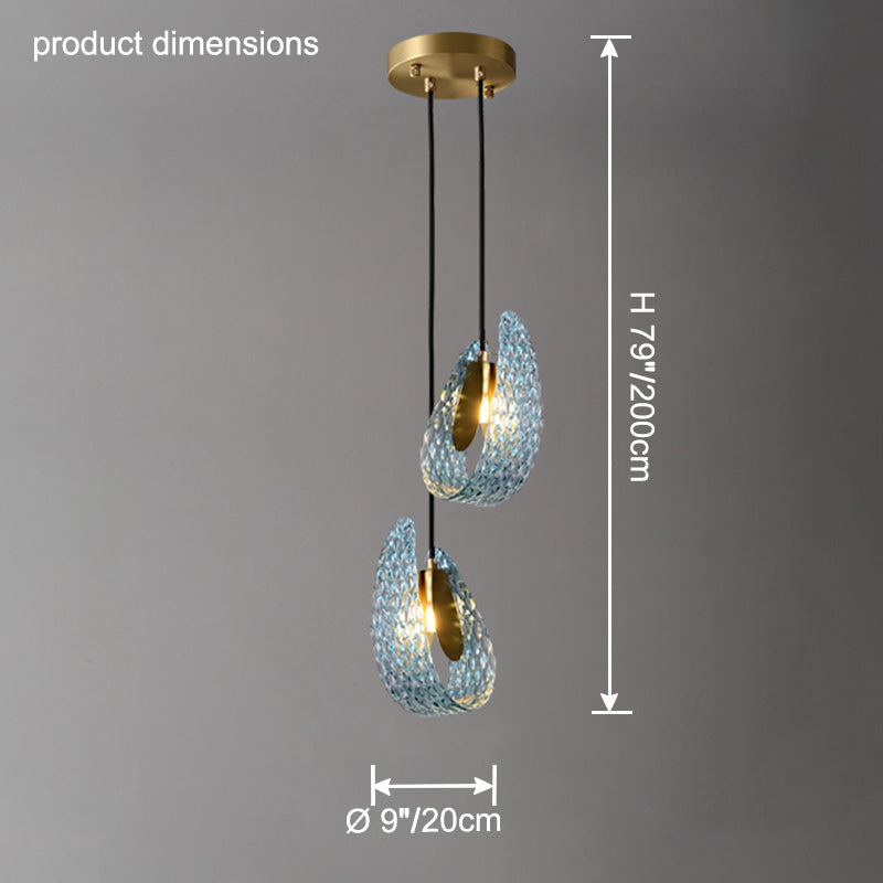 19-Light Glass Ceiling Fixture with Peacock Art Design for Dining Rooms & Large Spaces