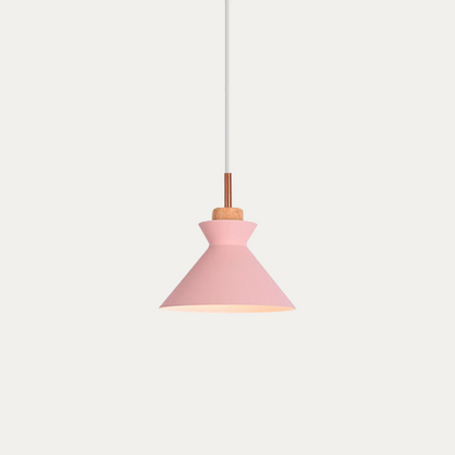 Wooden Hanging Light Fixture 11 inch E27 Socket Modern Nordic Ceiling Lamp for Bedroom Living Room Dining Area Kitchen Island Entryway Hallw