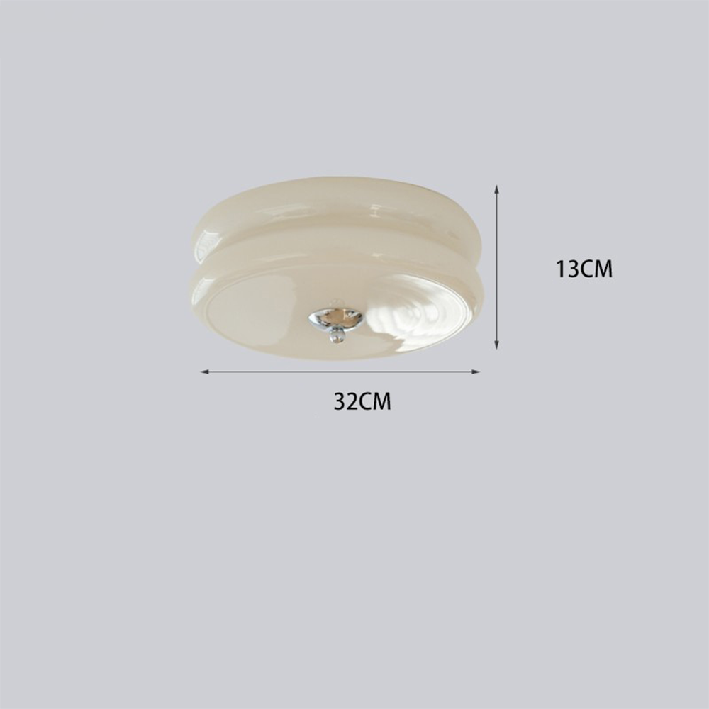Plafonnier LED encastré rond avec 3 températures de couleur, verre et métal, 5 po de hauteur, pour chambre, salle à manger, cuisine, interrupteur Kelvin réglable