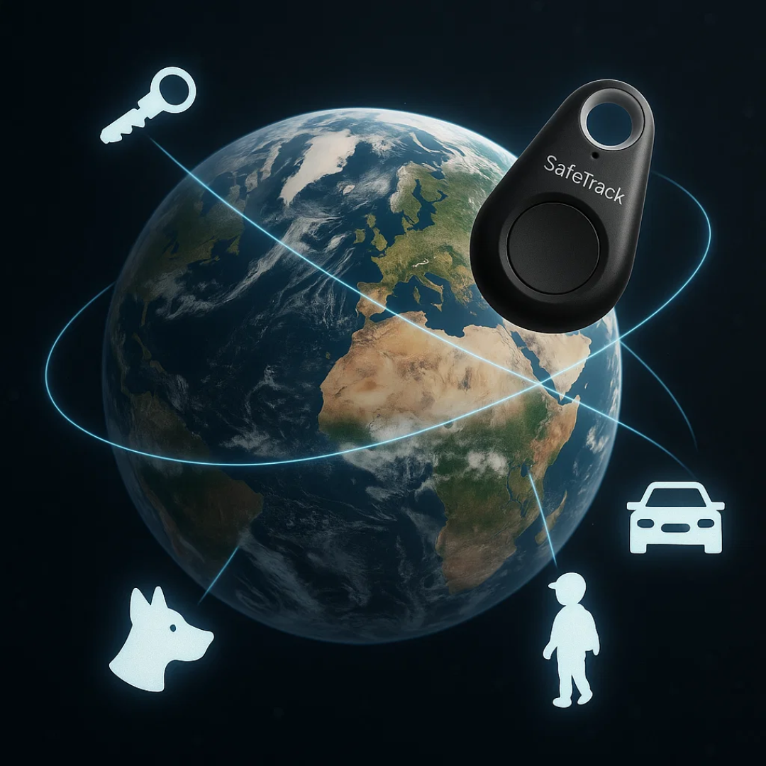 Localisateur portable avec alertes de périmètre pour enfants, animaux, sacs, voitures, appareil de suivi via application iOS/Android pour la sécurité de la famille en voyage