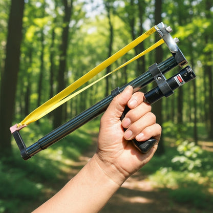 Adjustable Precision Slingshot with Laser Sight & Telescoping Handle for Target Shooting & Outdoor Recreation