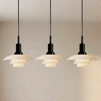 Modern Multi-Head Pendant Light – Adjustable Glass & Metal Ceiling Fixture for Dining Room, Kitchen Island & Living Spaces