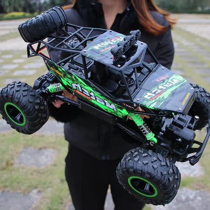 Remote Control Off-Road Racing Truck 4WD All-Terrain Crawler for Kids 1:12 Scale 2.4GHz Wireless 260 ft Range High-Speed Climbing Vehicle