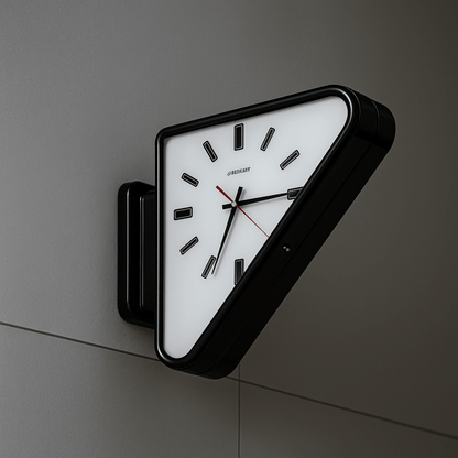 Horloge murale moderne double face, horloge murale silencieuse pour salon, grande horloge murale minimaliste pour décoration intérieure