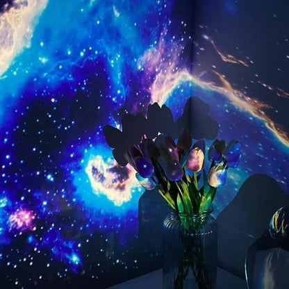 Cosmos Night Light Projector with Rotating Nebula & Stars LED for Bedroom Ceiling | Ambient Sleep Lamp for Kids & Adults