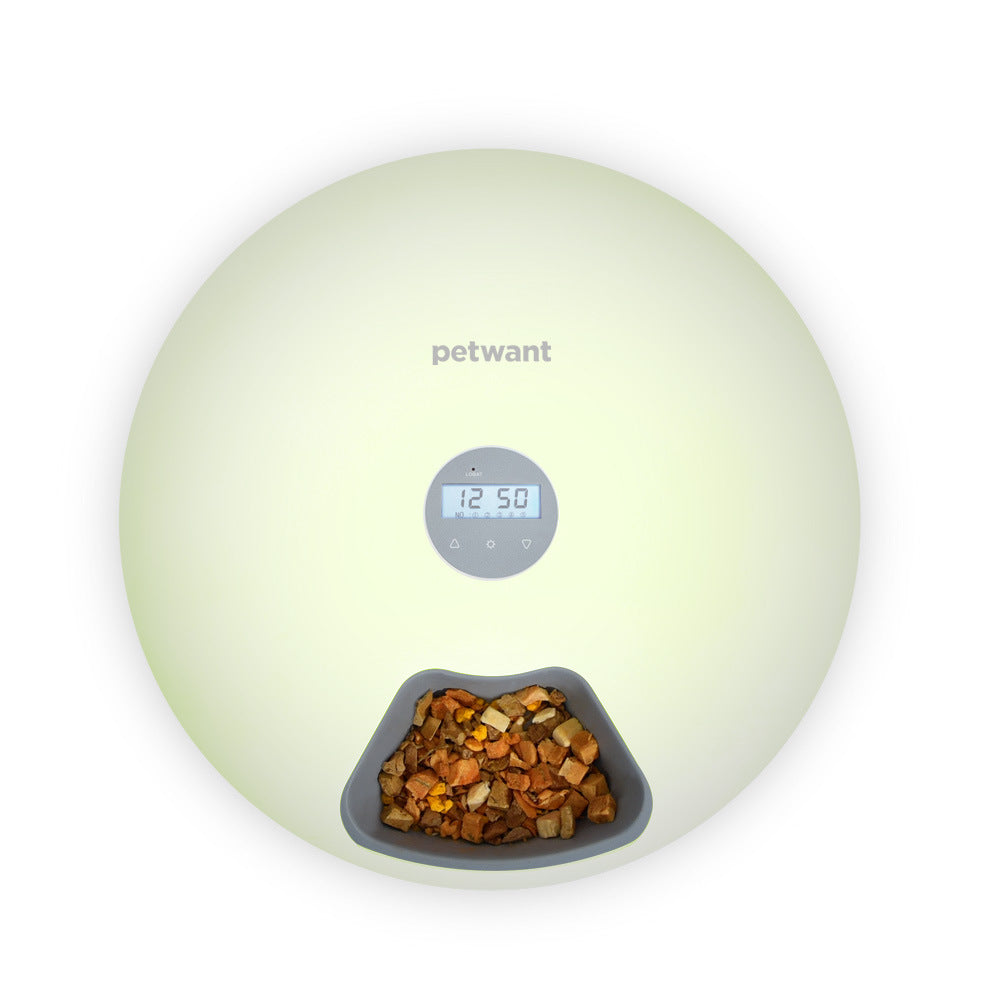 Smart Automatic Feeder | Automatic Pet Feeder with Six Meal Compartments | Convenient Feeding Solution for Cats and Dogs