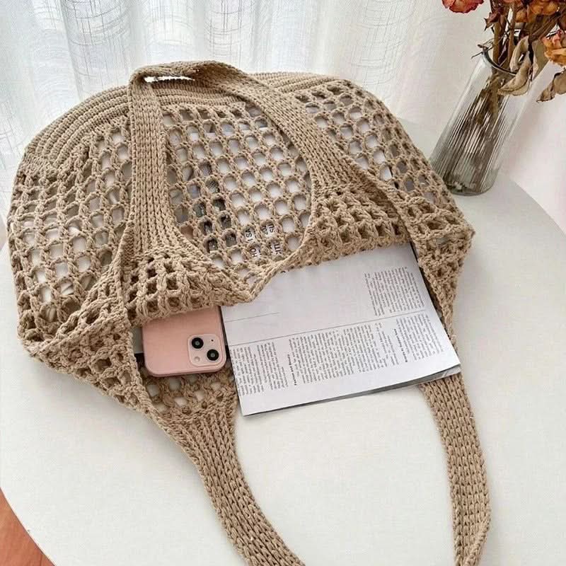 SANDWEAVE – Crochet Woven Beach Tote Bag