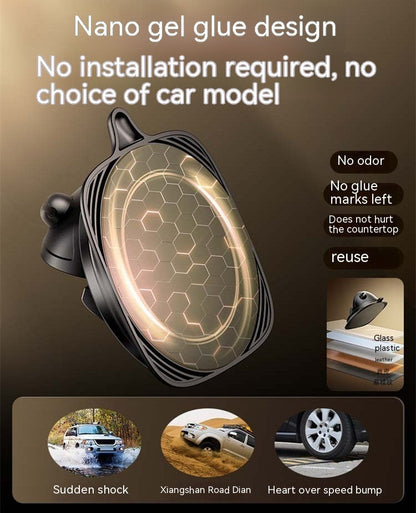 Support de téléphone pour tableau de bord, support de téléphone en silicone pour voiture, support antidérapant avec rotation à 360°, accessoires de voiture