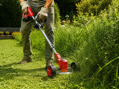Electric Weed Eater, Electric Weed Wacker, Lawn Edger for Flower Beds, Battery Powered Grass Cutter, Brushless Battery Weed Trimmer