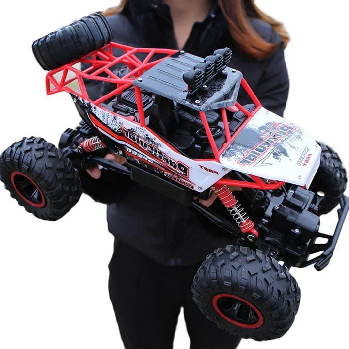 Remote Control Off-Road Racing Truck 4WD All-Terrain Crawler for Kids 1:12 Scale 2.4GHz Wireless 260 ft Range High-Speed Climbing Vehicle