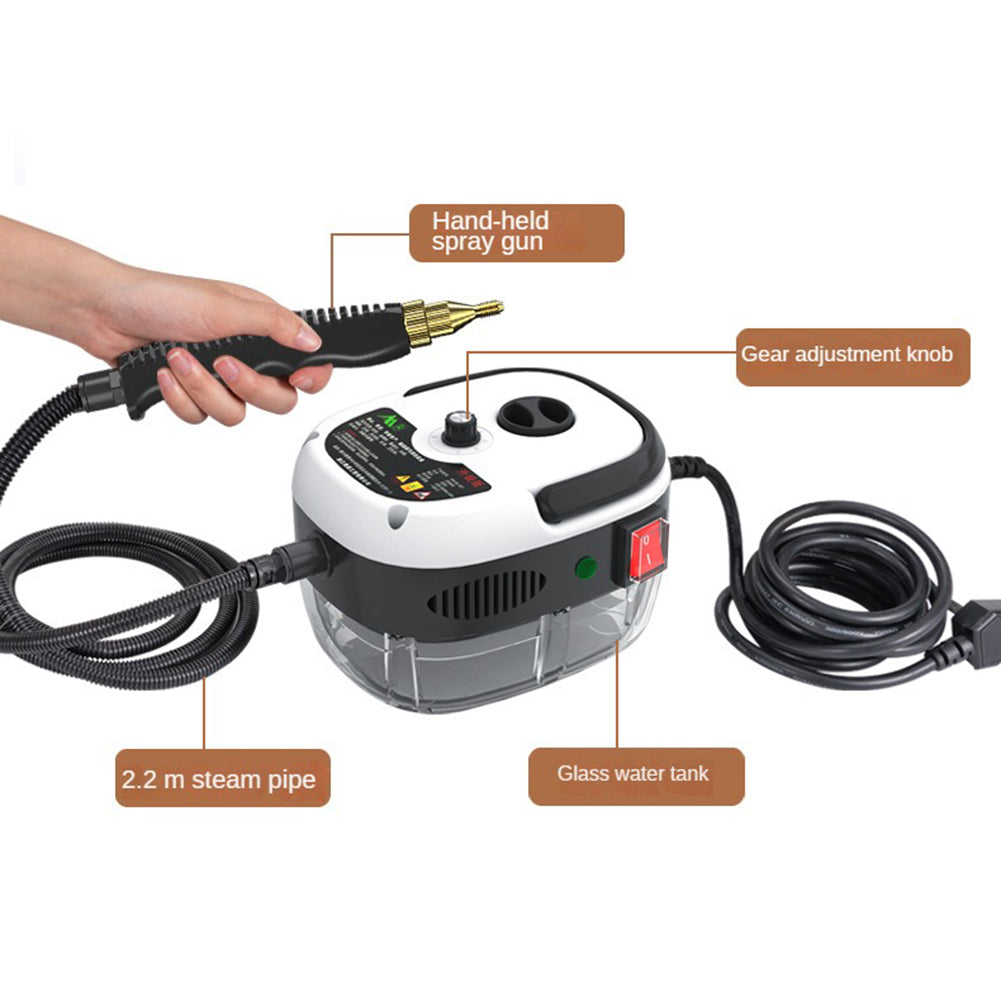 Nettoyeur vapeur haute pression domestique, nettoyeur vapeur sans produits chimiques pour cuisines, avec 6 réglages pour hottes aspirantes et climatiseurs