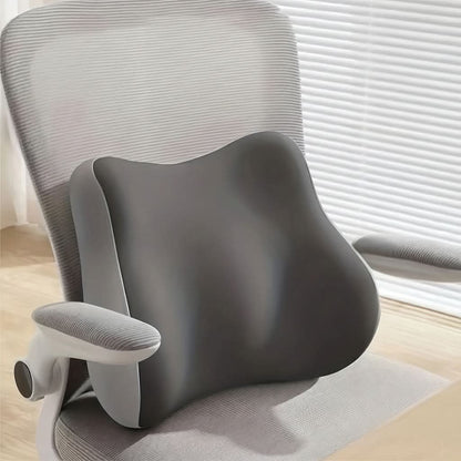 Memory Foam Lower Back Support Cushion for Office Chair, Car Seat & Daily Seating – Ergonomic Posture Corrector Pad for Pain Relief