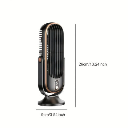 Rechargeable Portable Desk Fan with 720° Rotation & 8-Hour Battery – Quiet USB Travel Cooling Fan for Home, Office & Camping