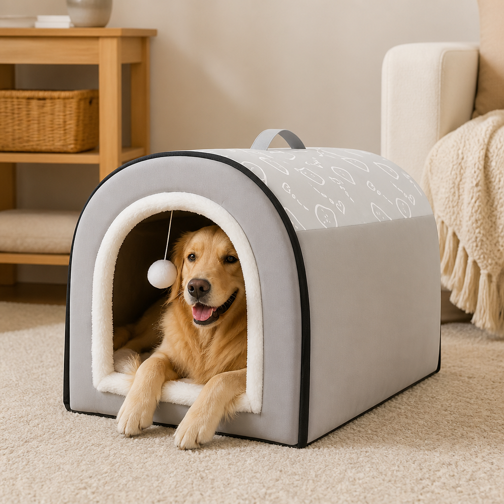 Ortekor Ultra-Large Semi-Enclosed Dog House (Removable & Washable)